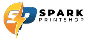 Maple Grove Large Format Printing Spark Embroidery logo 300x136